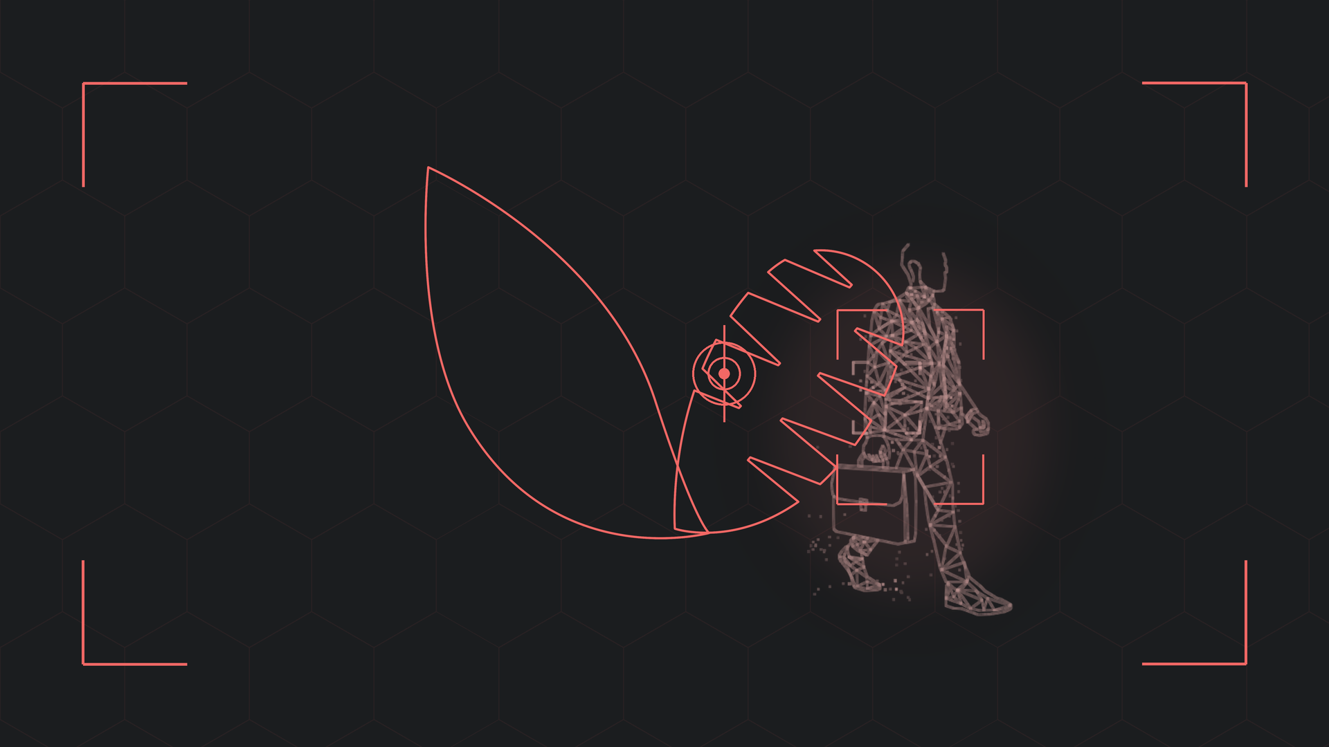 The figure at the trap's edge, target-locked