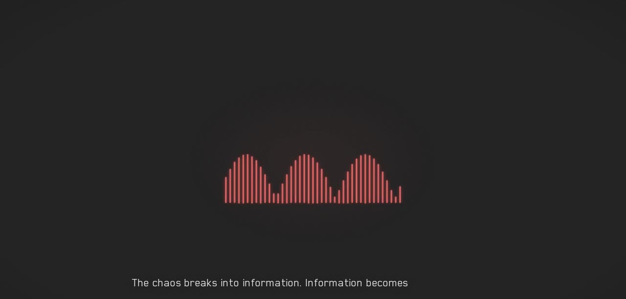 Noise resolves into a clean transcript line